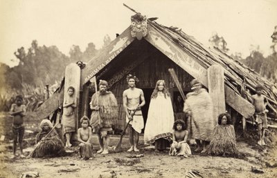 Gruppo di Maori, 1876 da James Bragge